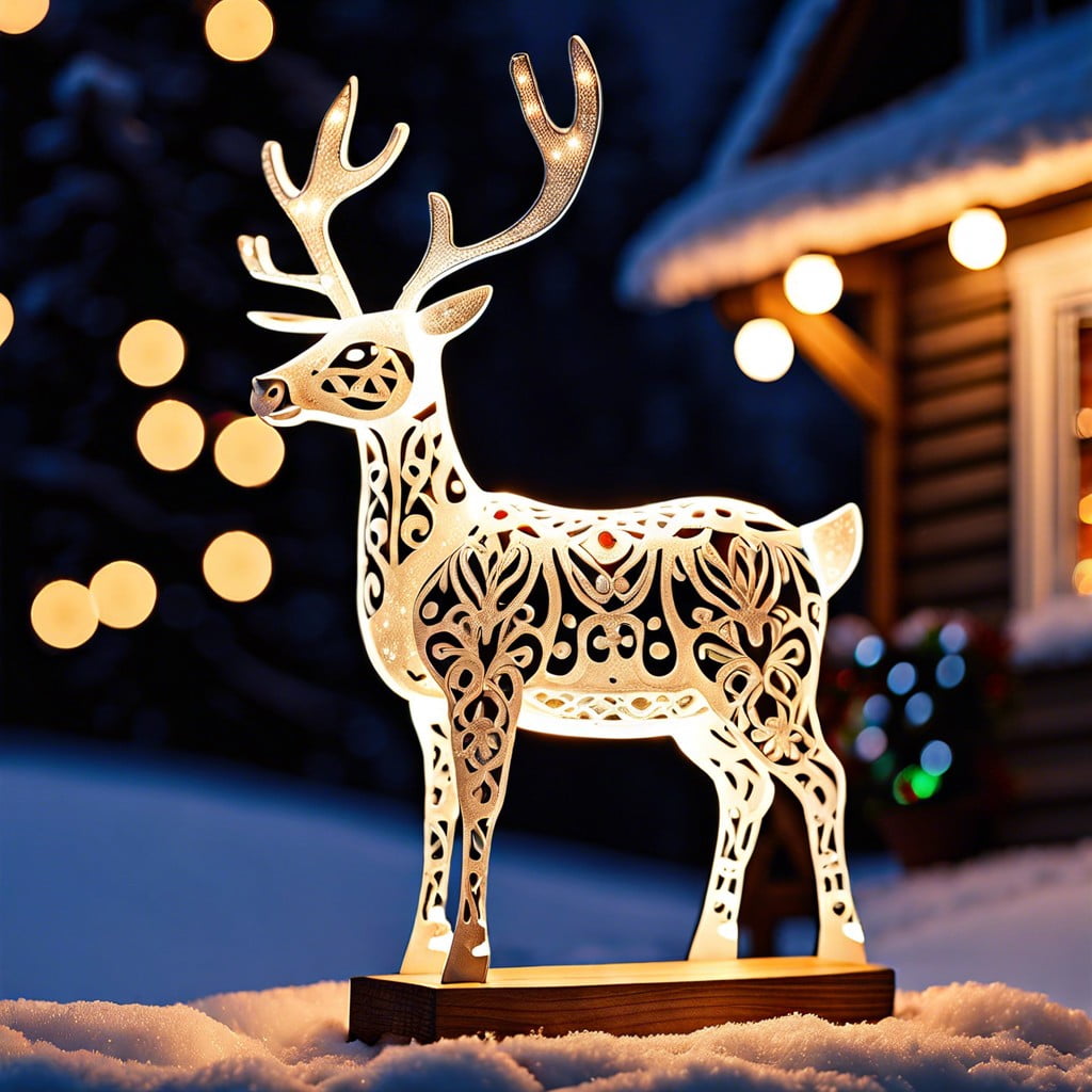 lighted reindeer