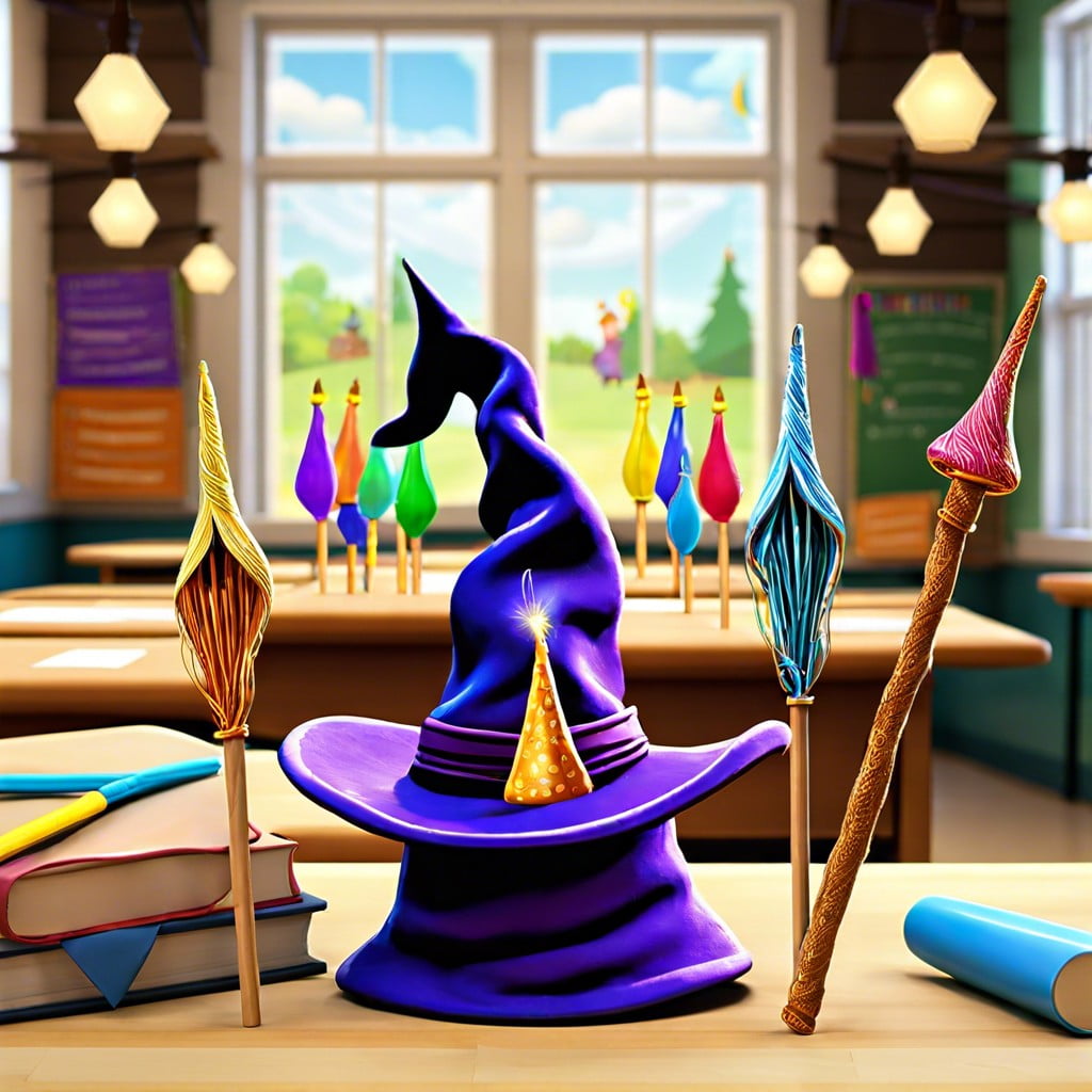 magic of learning – wizard hats and wands