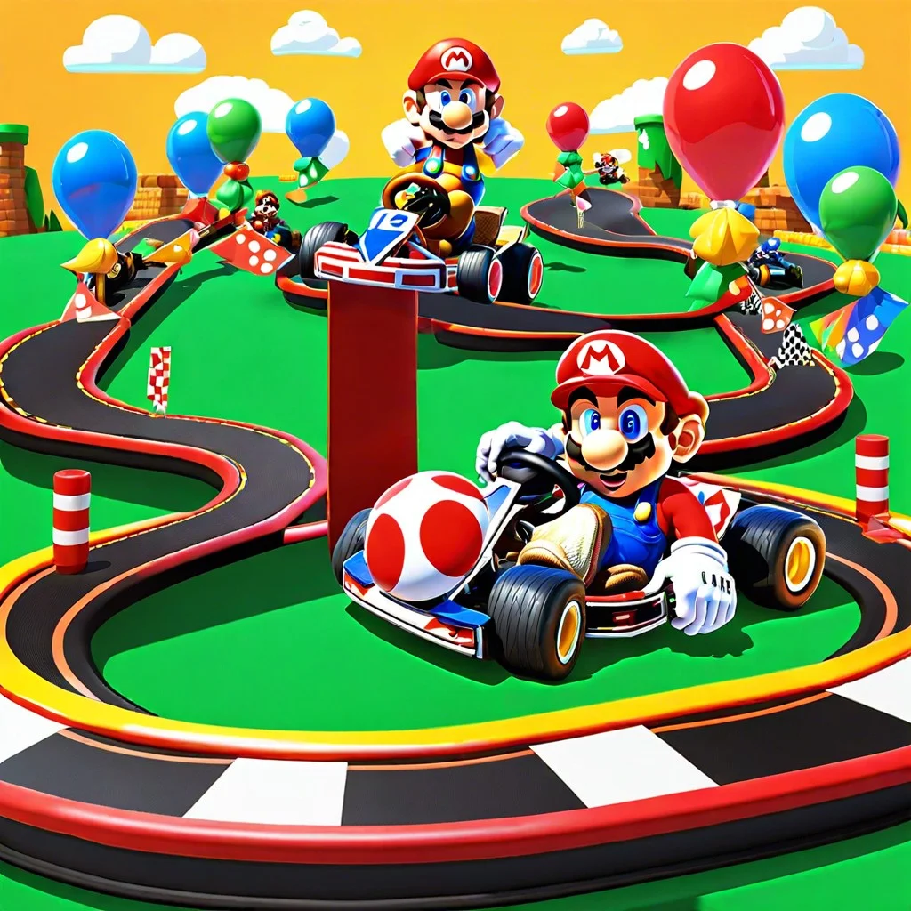 mario kart race track setup