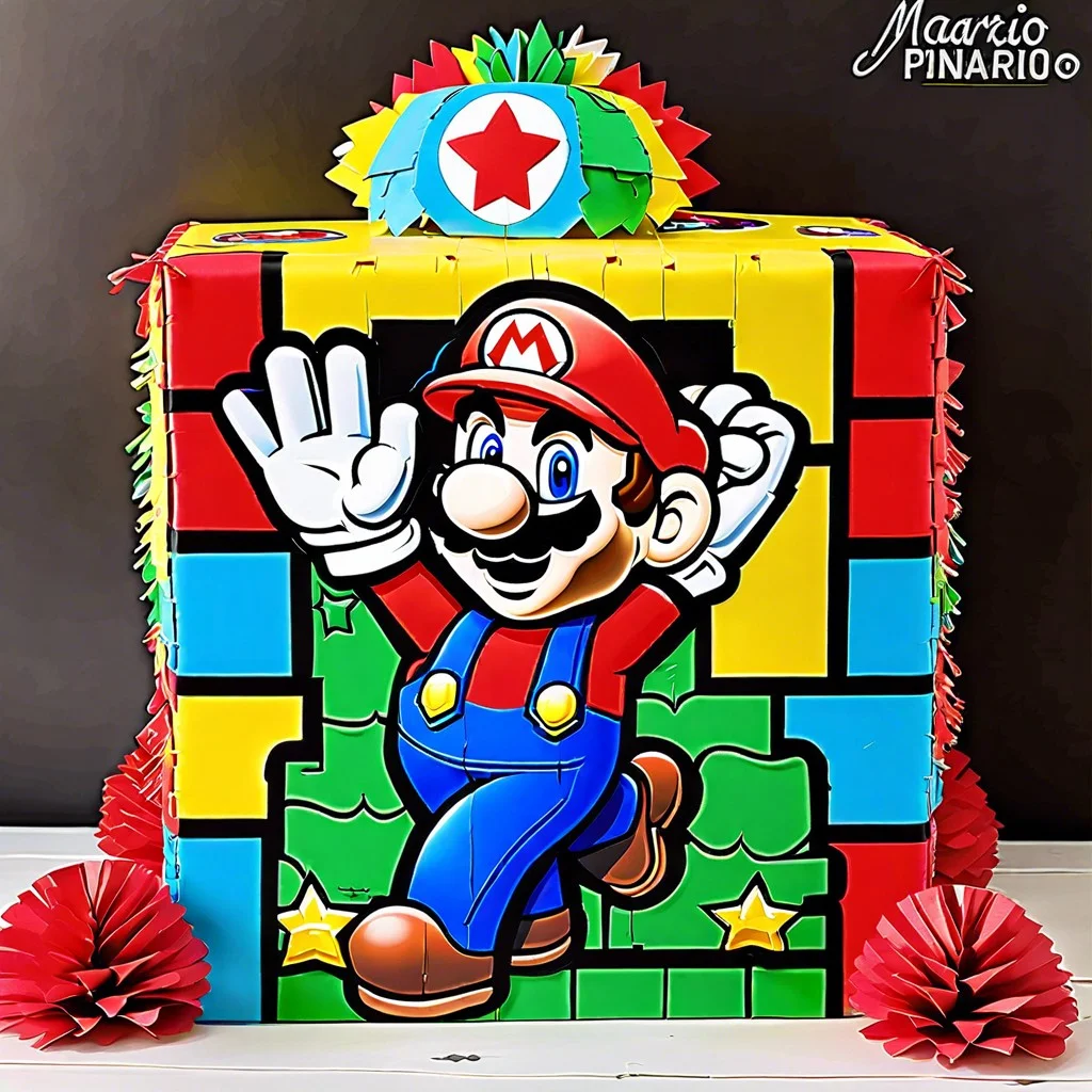 mario theme pinata