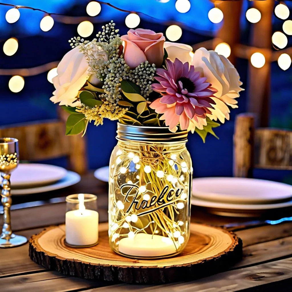 mason jar centerpieces