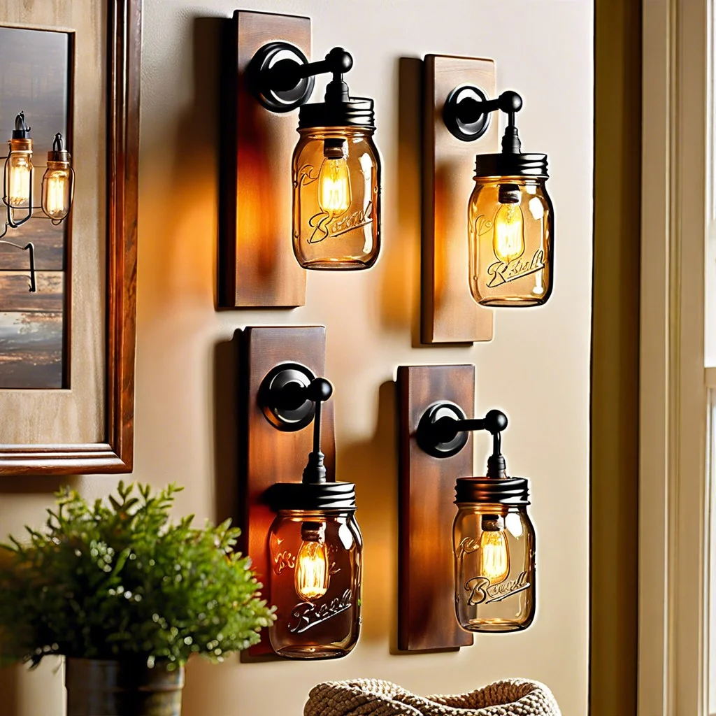 mason jar sconces