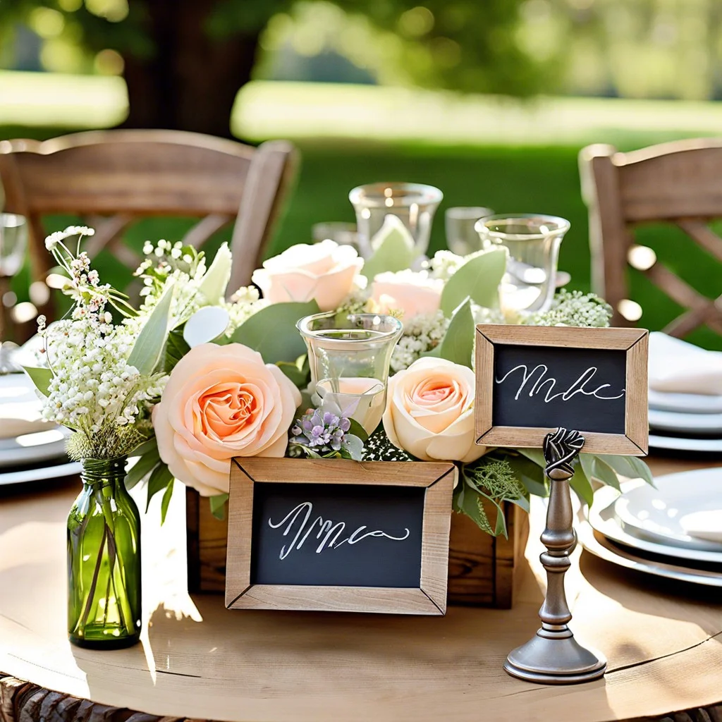 mini chalkboard place cards