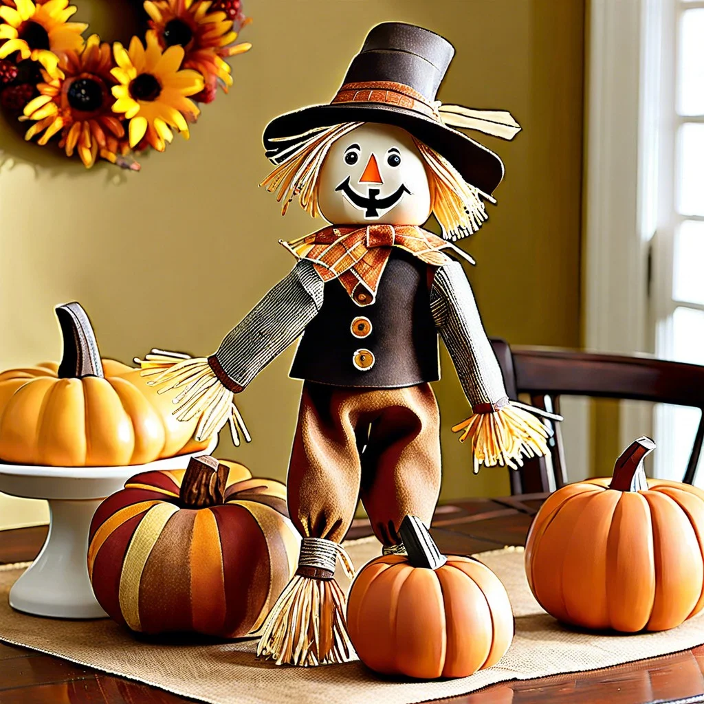 mini scarecrow display