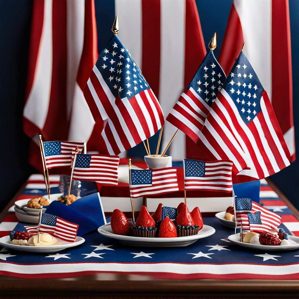miniature american flags