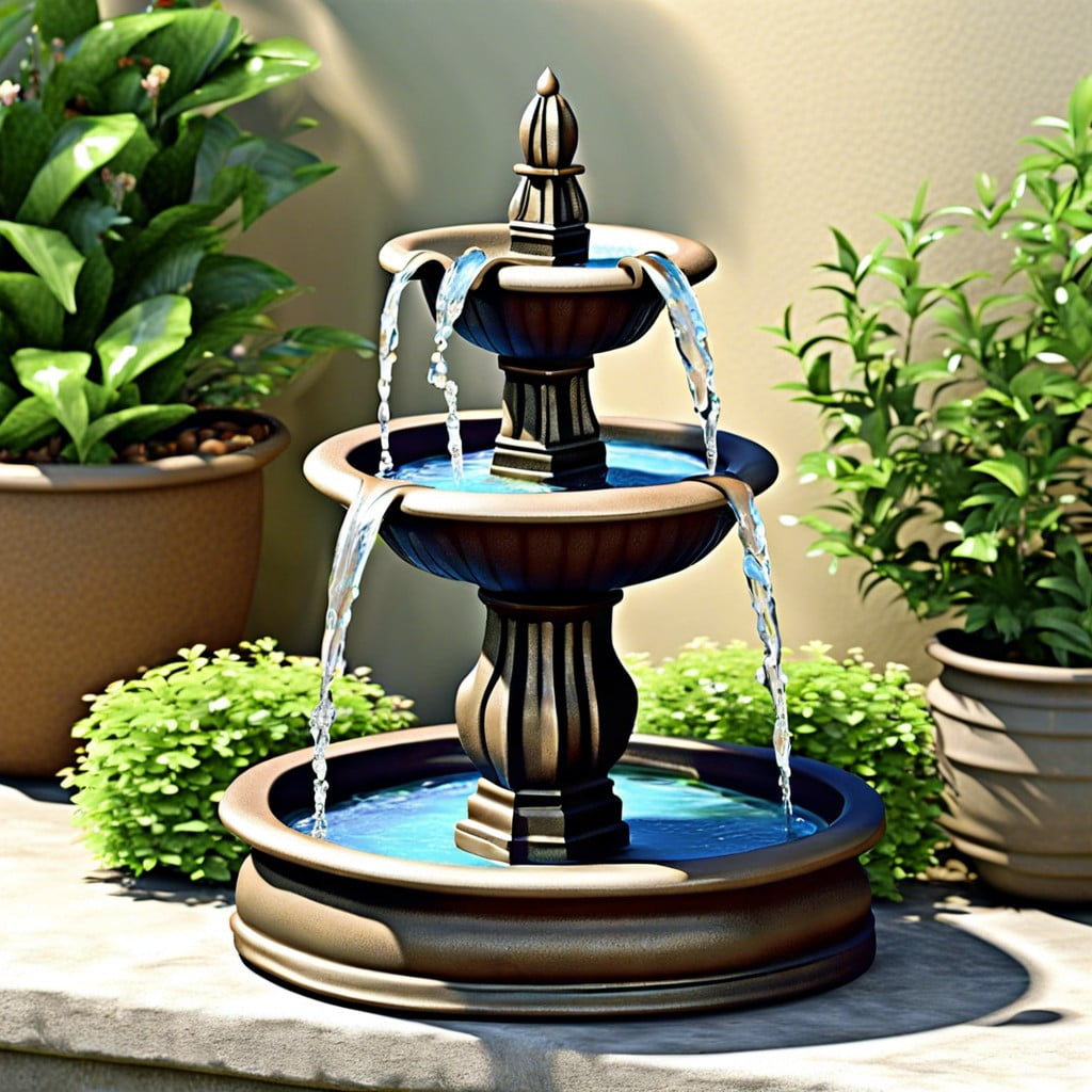 miniature water fountain