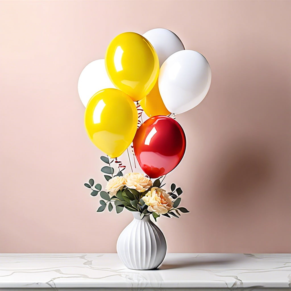 minimalistic balloon bouquets
