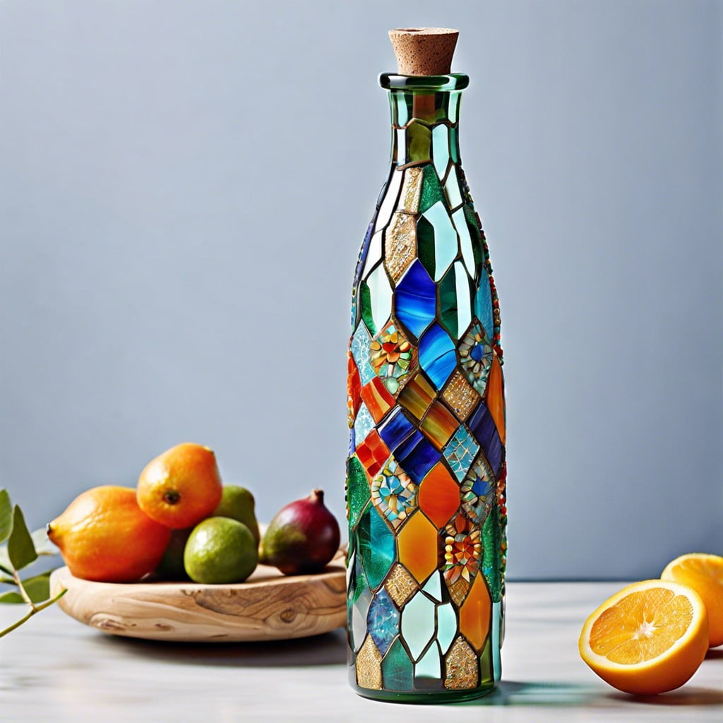 mosaic tile bottles