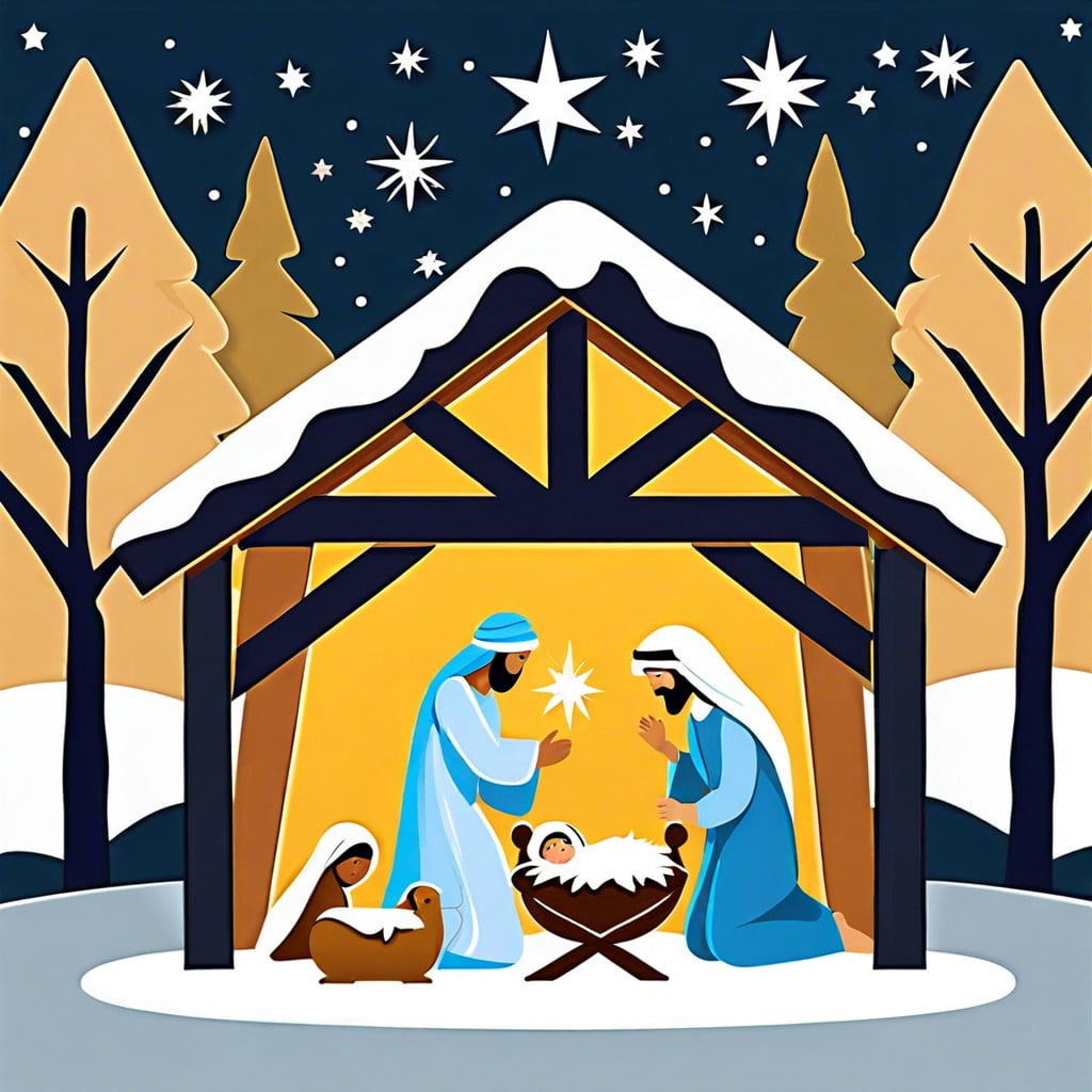 nativity scene illustration