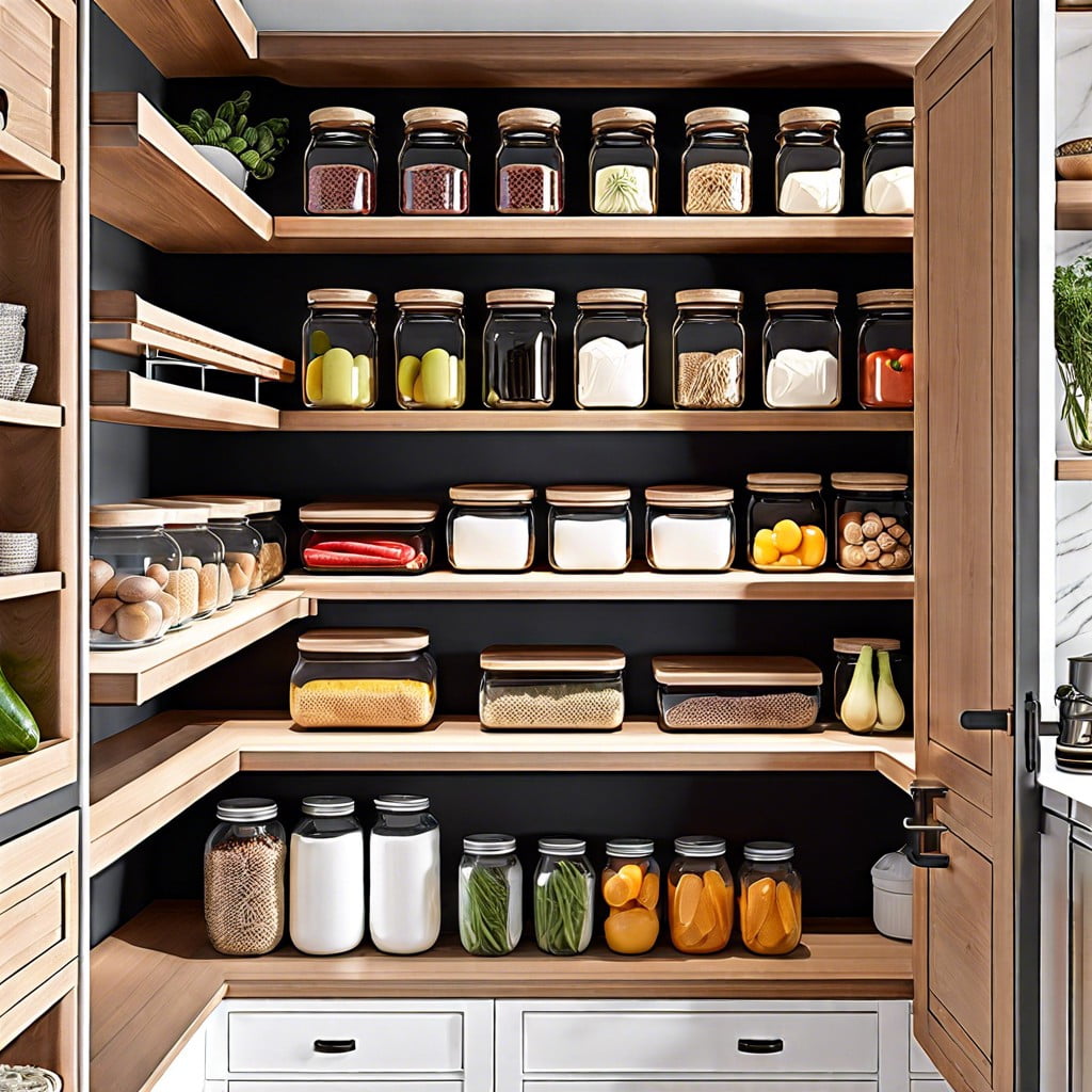 open concept pantry