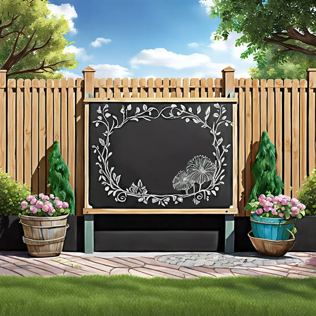 outdoor chalkboard panels