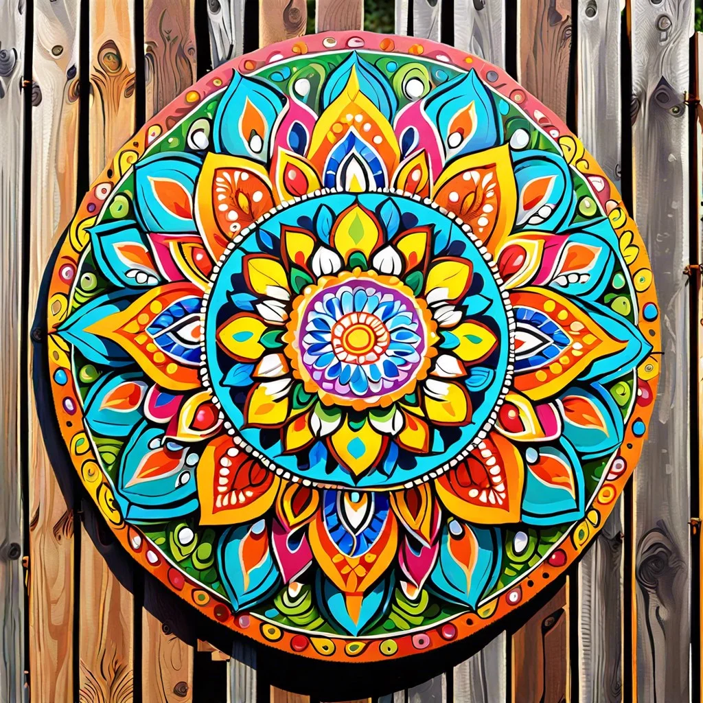 painted murals or stencils