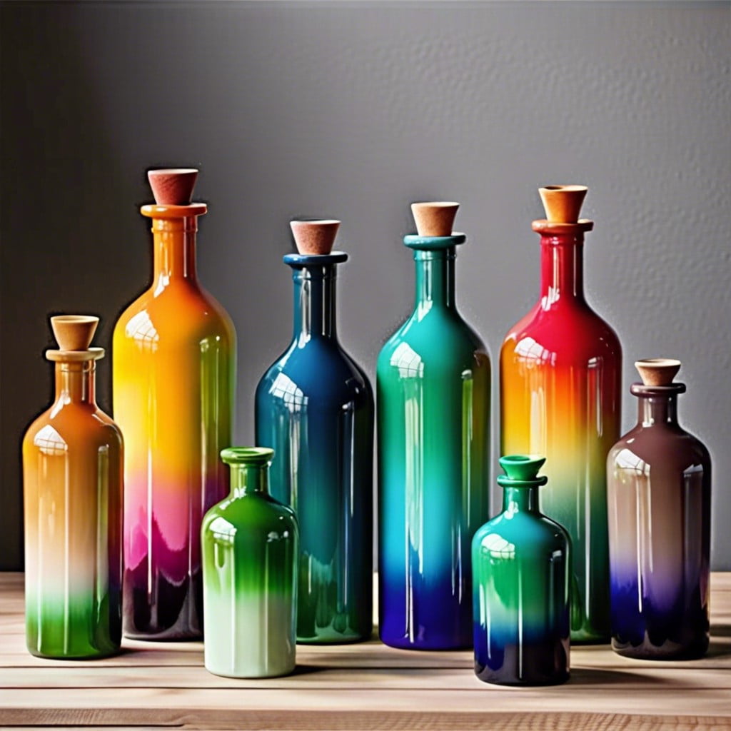 painted ombre bottles