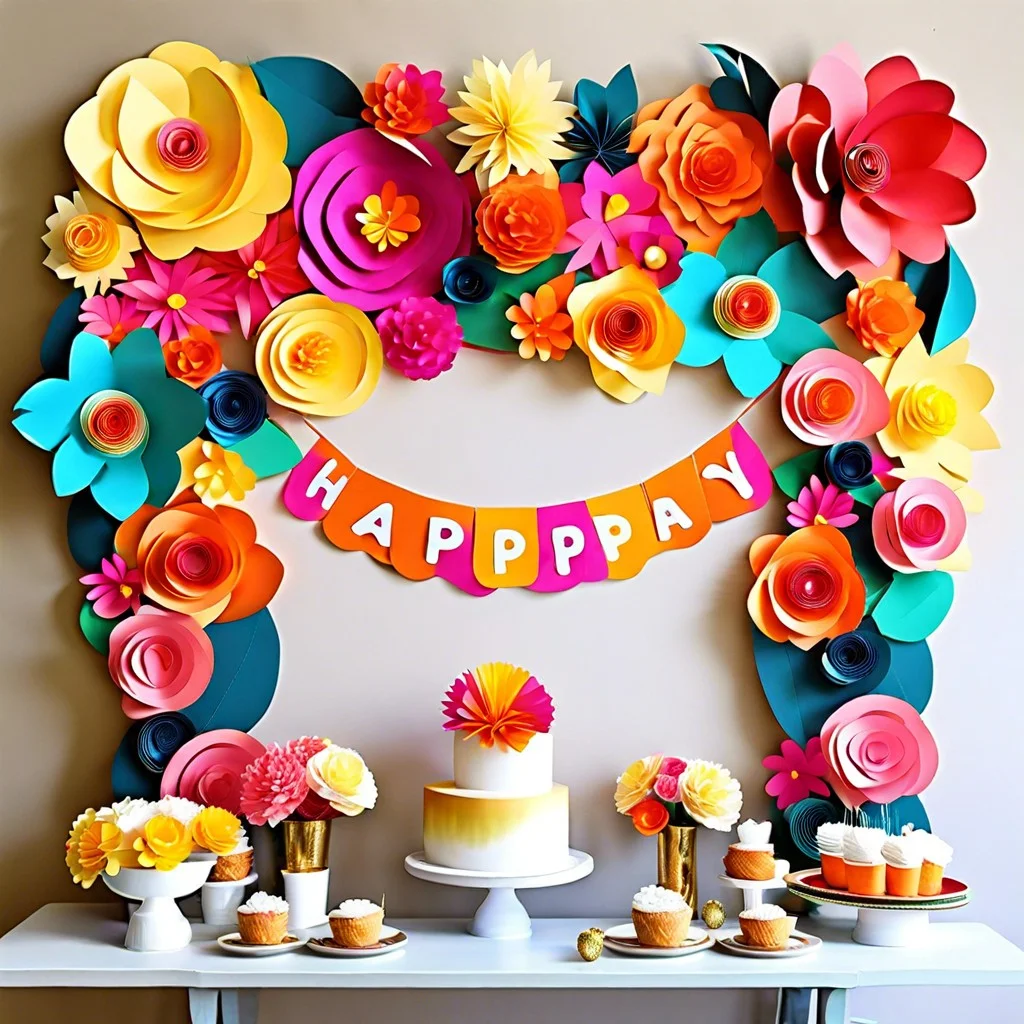 paper flower garland