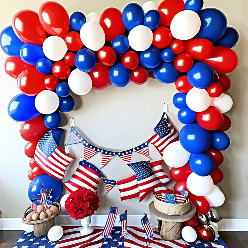 patriotic balloon garlands