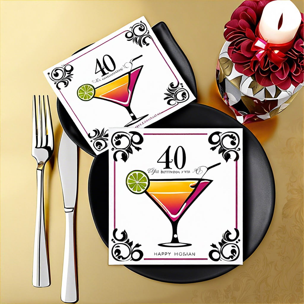 personalized cocktail napkins