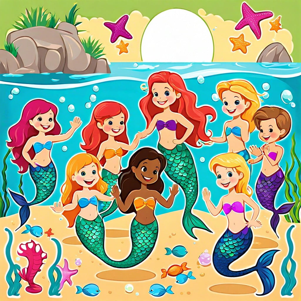 pin the tail on the mermaid game