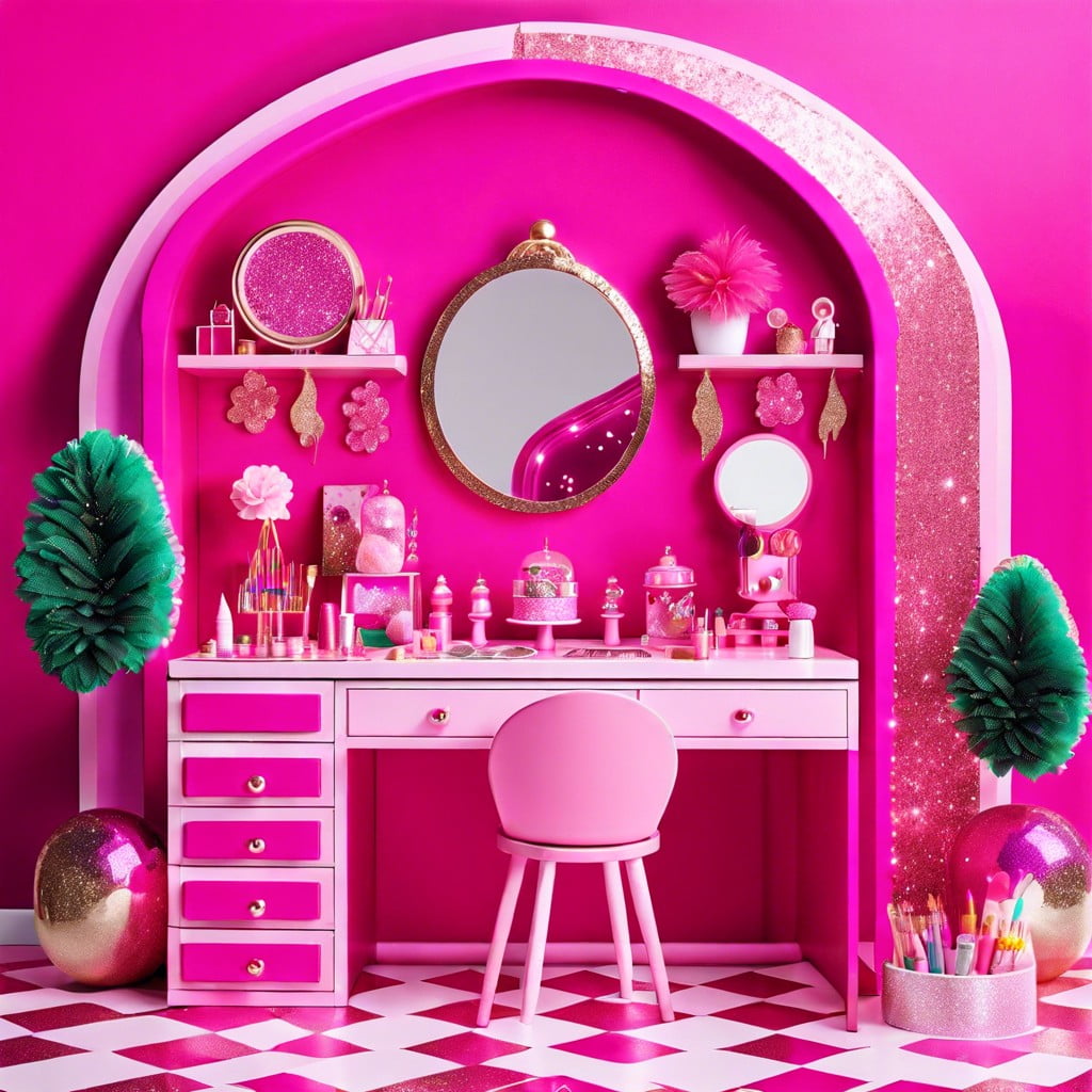 pink and glitter craft zone