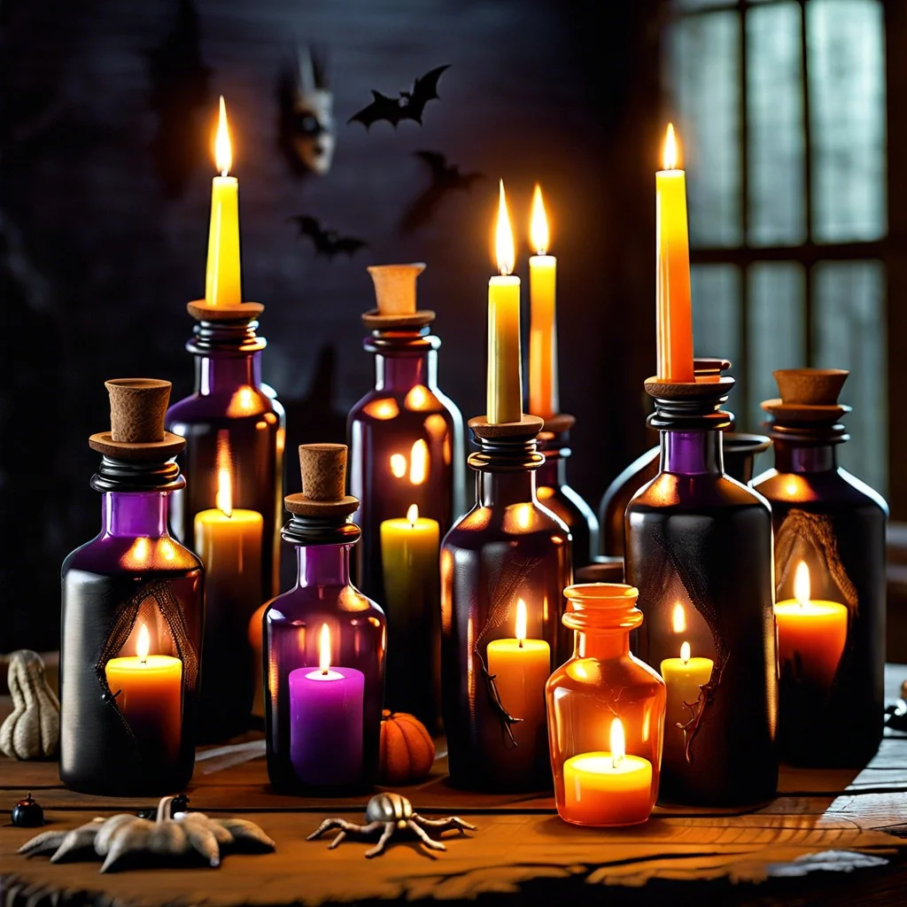 potion bottle centerpieces