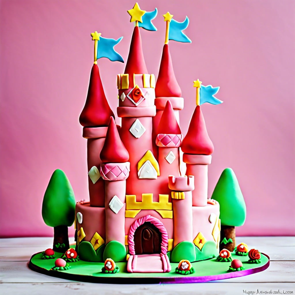 princess peach castle cake