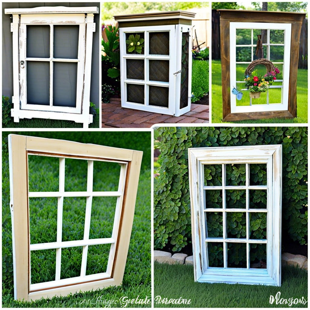 repurposed window frames
