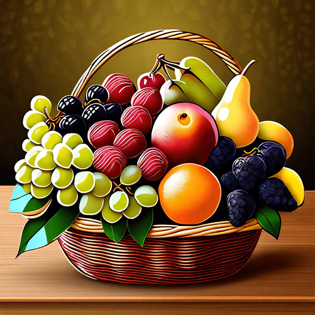 seasonal fruit basket displays