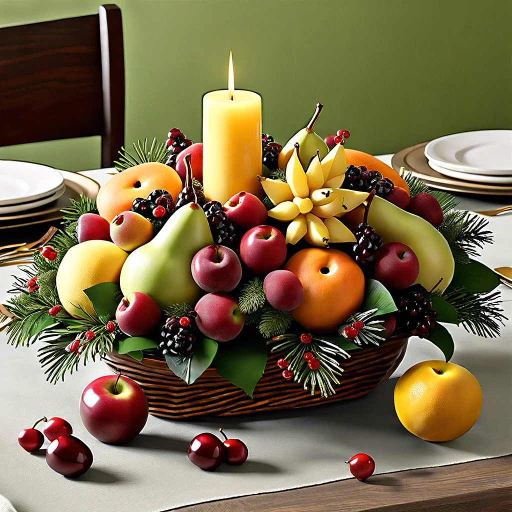 seasonal fruit centerpieces