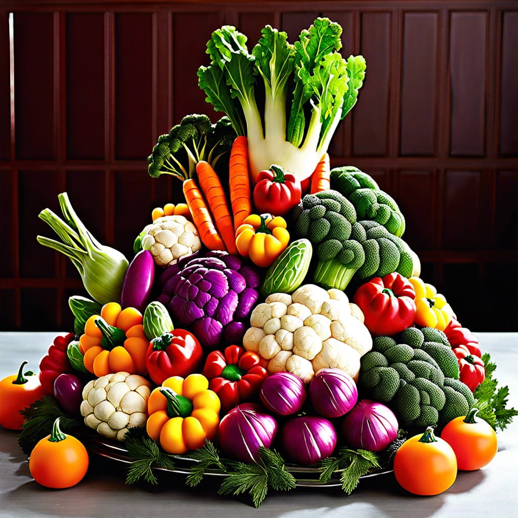 seasonal vegetable display