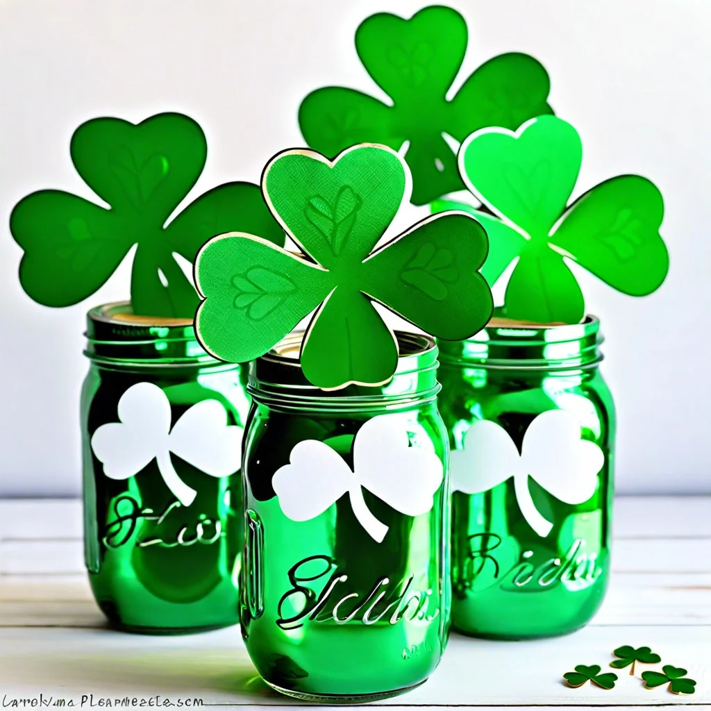 shamrock mason jars