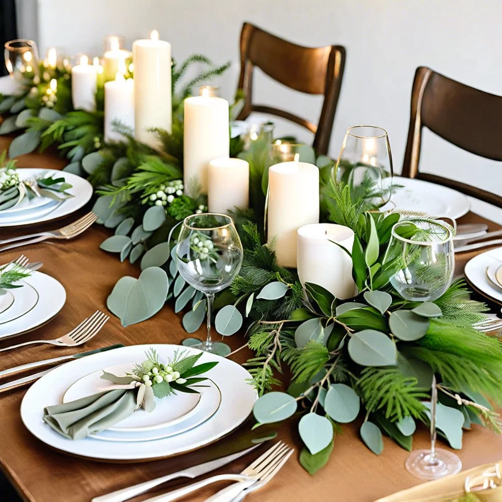 simple greenery garlands