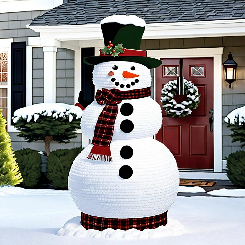 snowman topiary