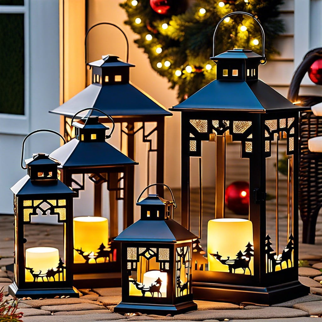 solar powered festive lanterns