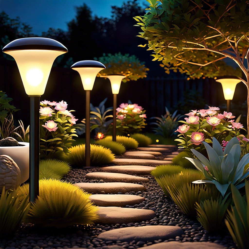 solar powered garden lamps