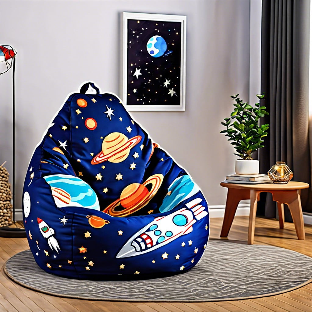 space themed bean bags