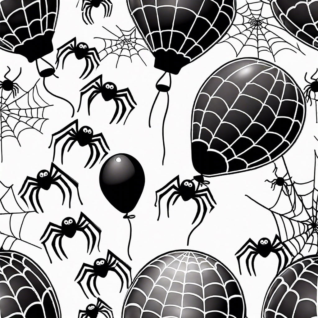 spider nest balloons