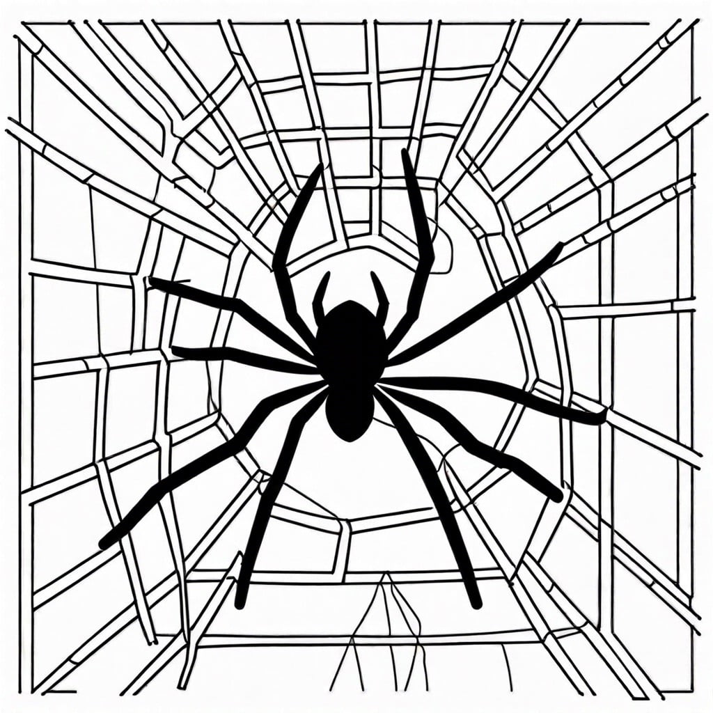spider web string maze