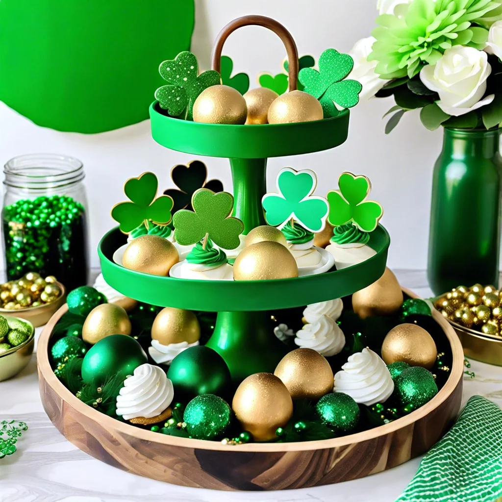 st. patricks day tiered tray