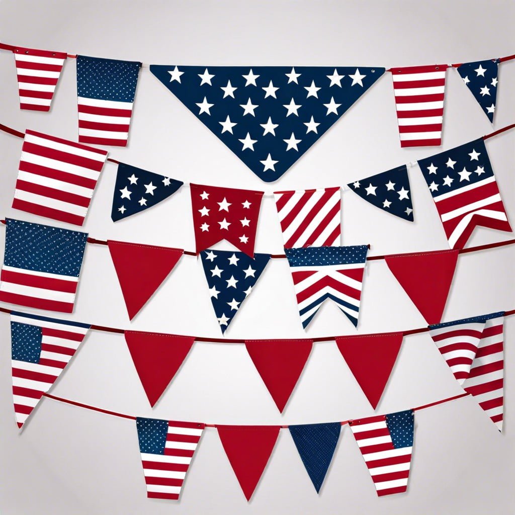 star spangled banners and bunting