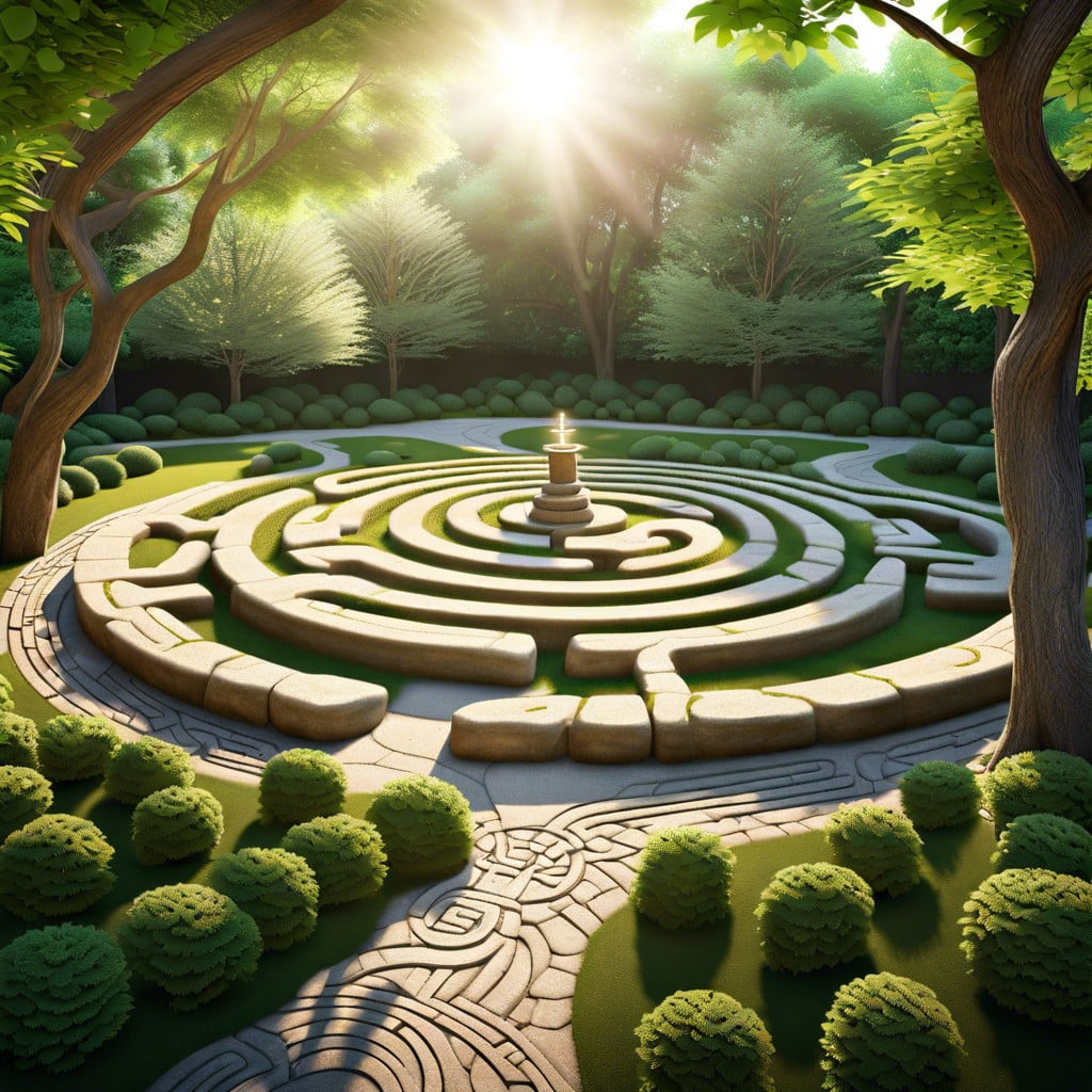 stone labyrinth for meditation