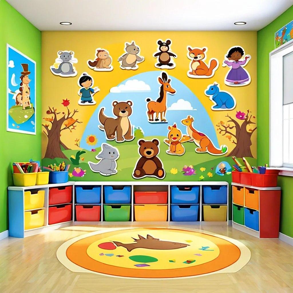 storybook characters wall