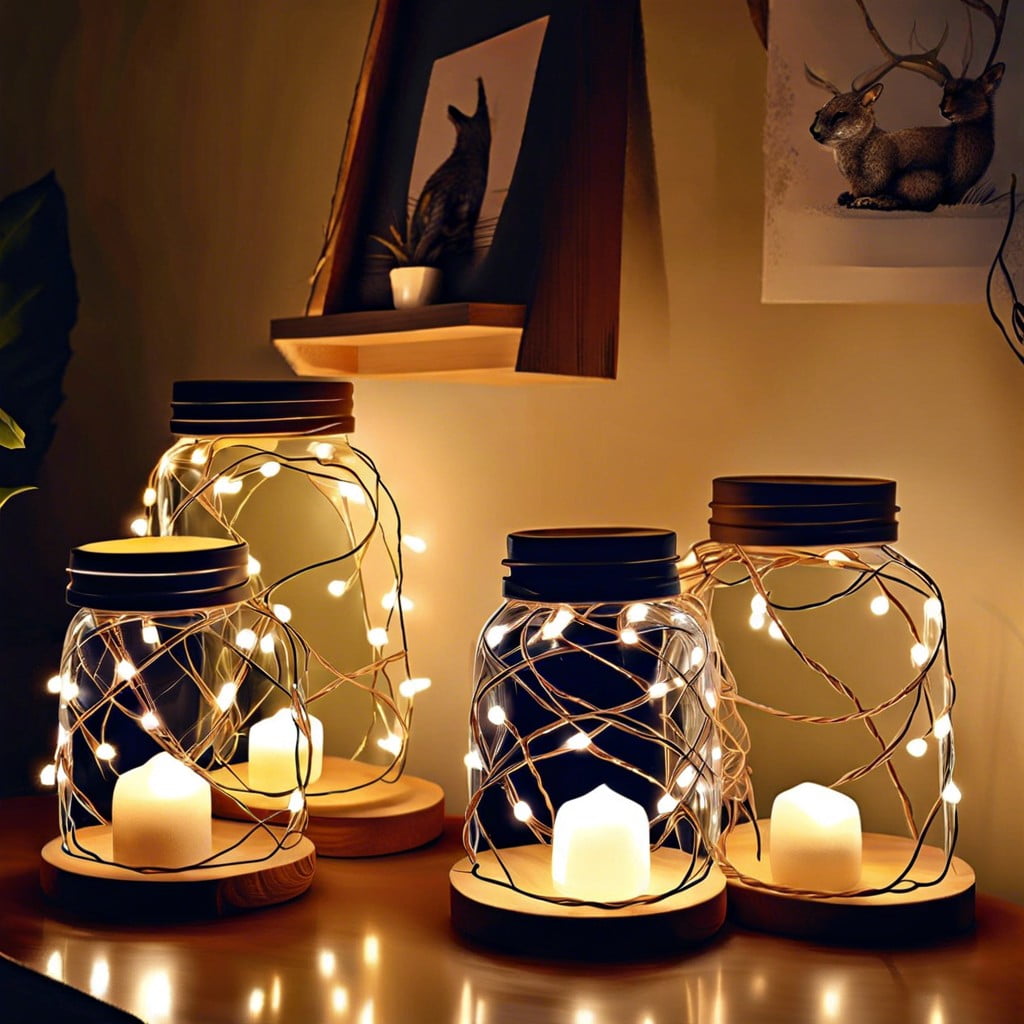 string light jars