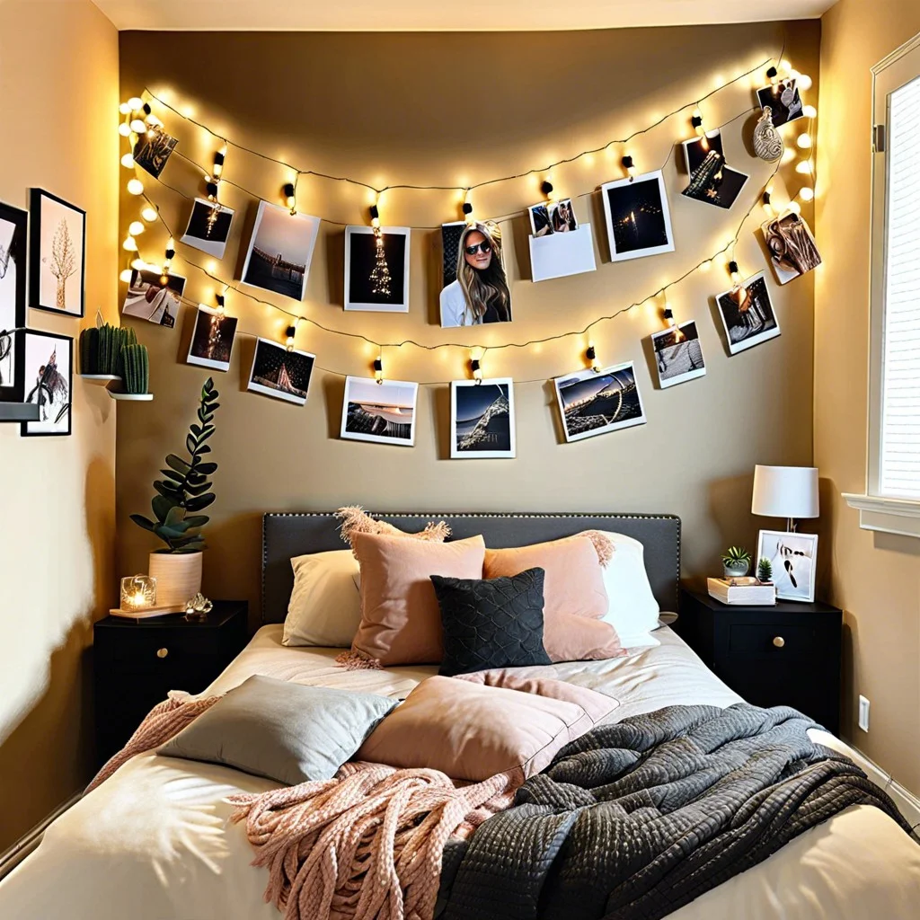 string light photo display