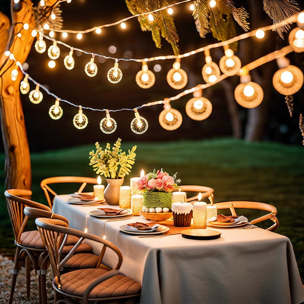 string lights for a cozy ambiance