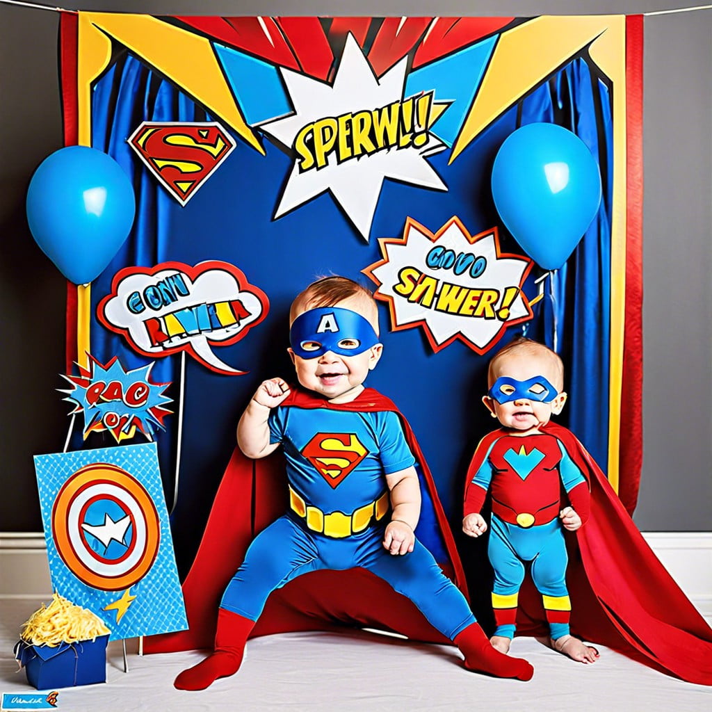 superhero photo booth