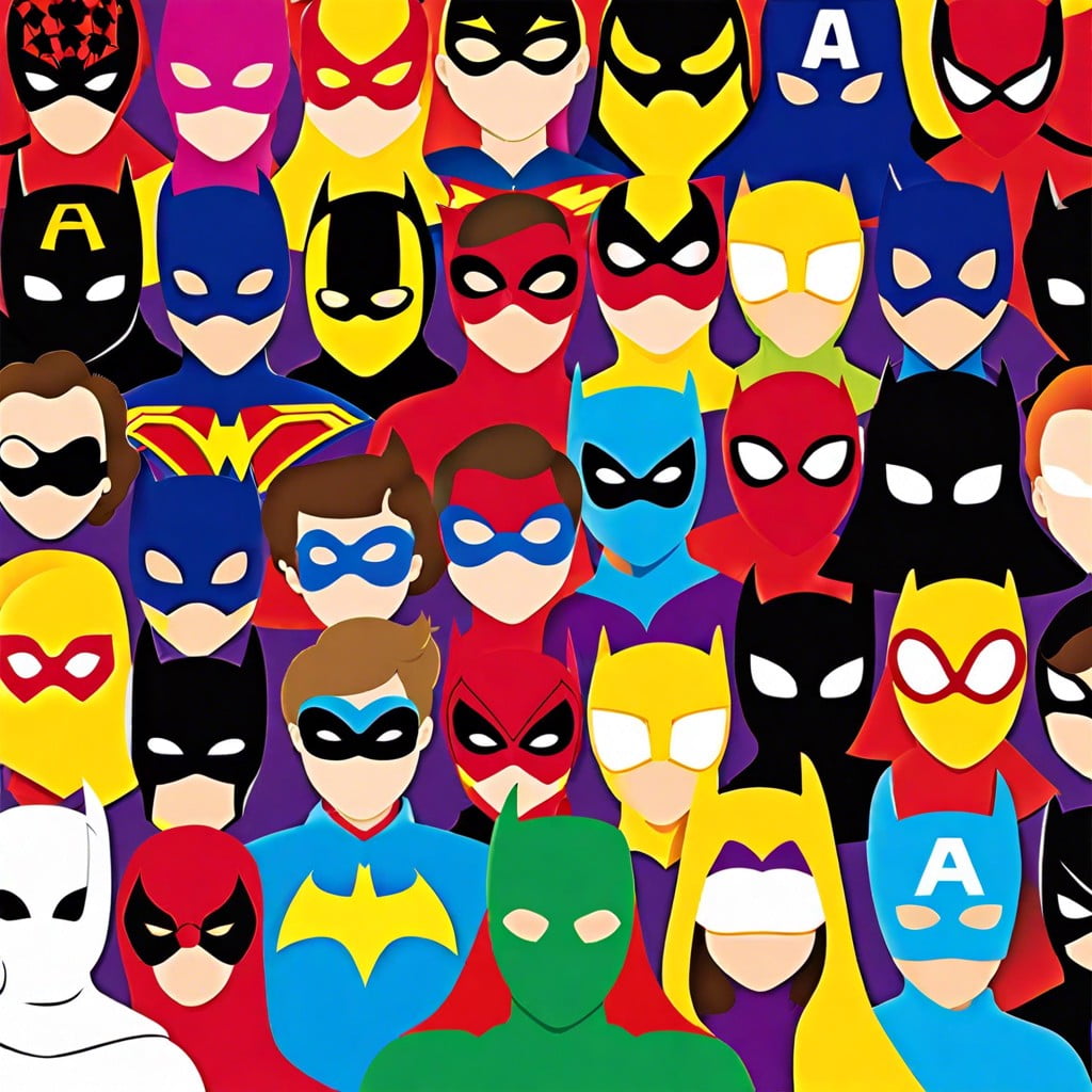 superhero students – capes and masks with student names