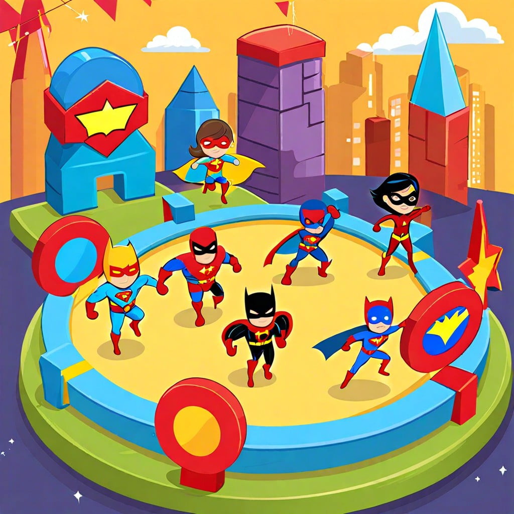 superhero training obstacle course