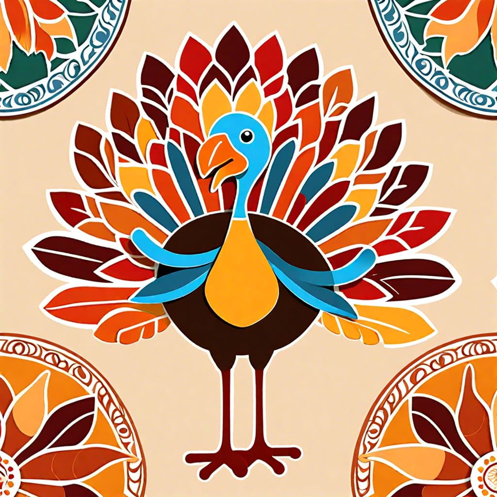 tablecloth turkey stencils