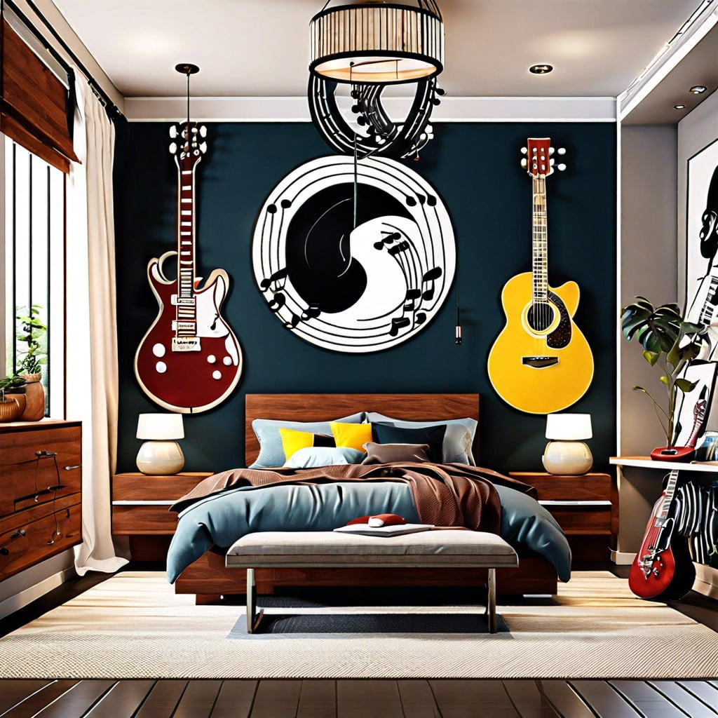 themed decor based on personal hobbies such as music or travel