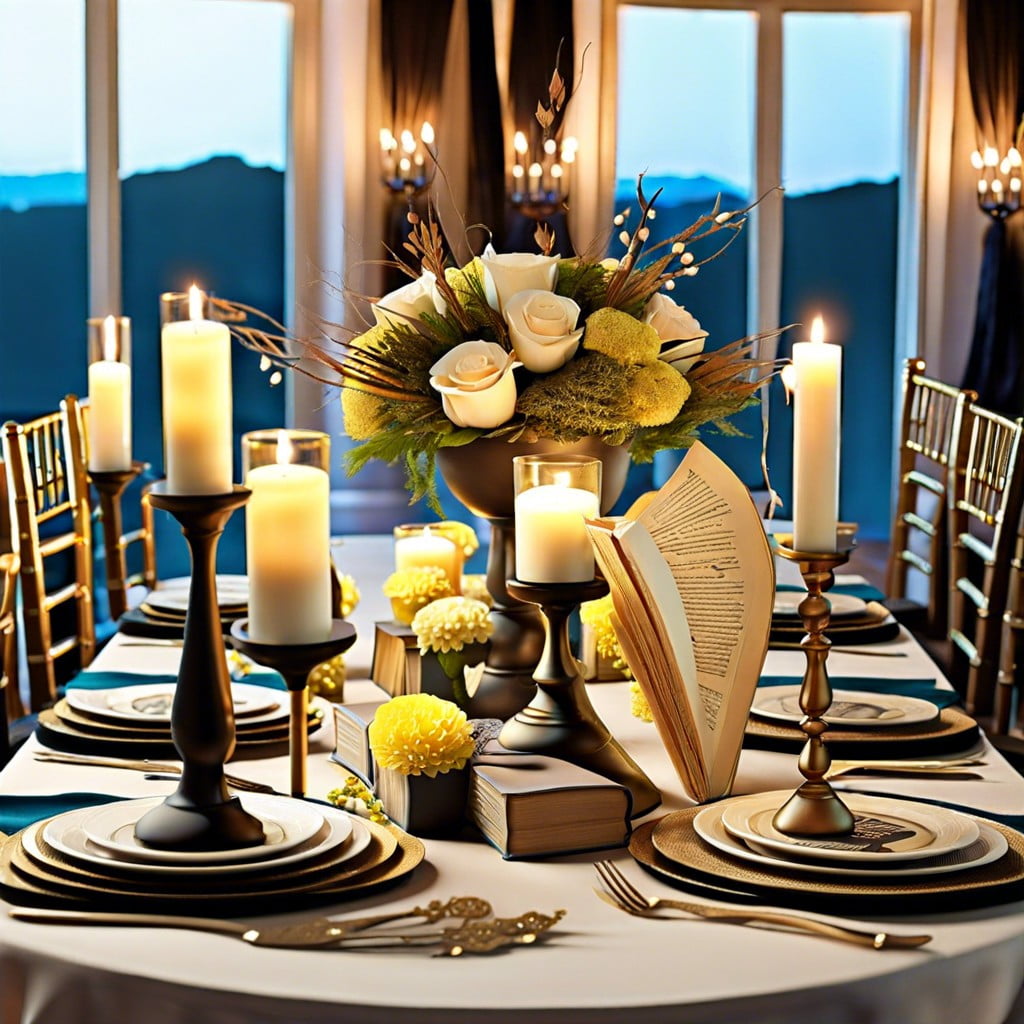 themed tablescapes based on favorite books or movies