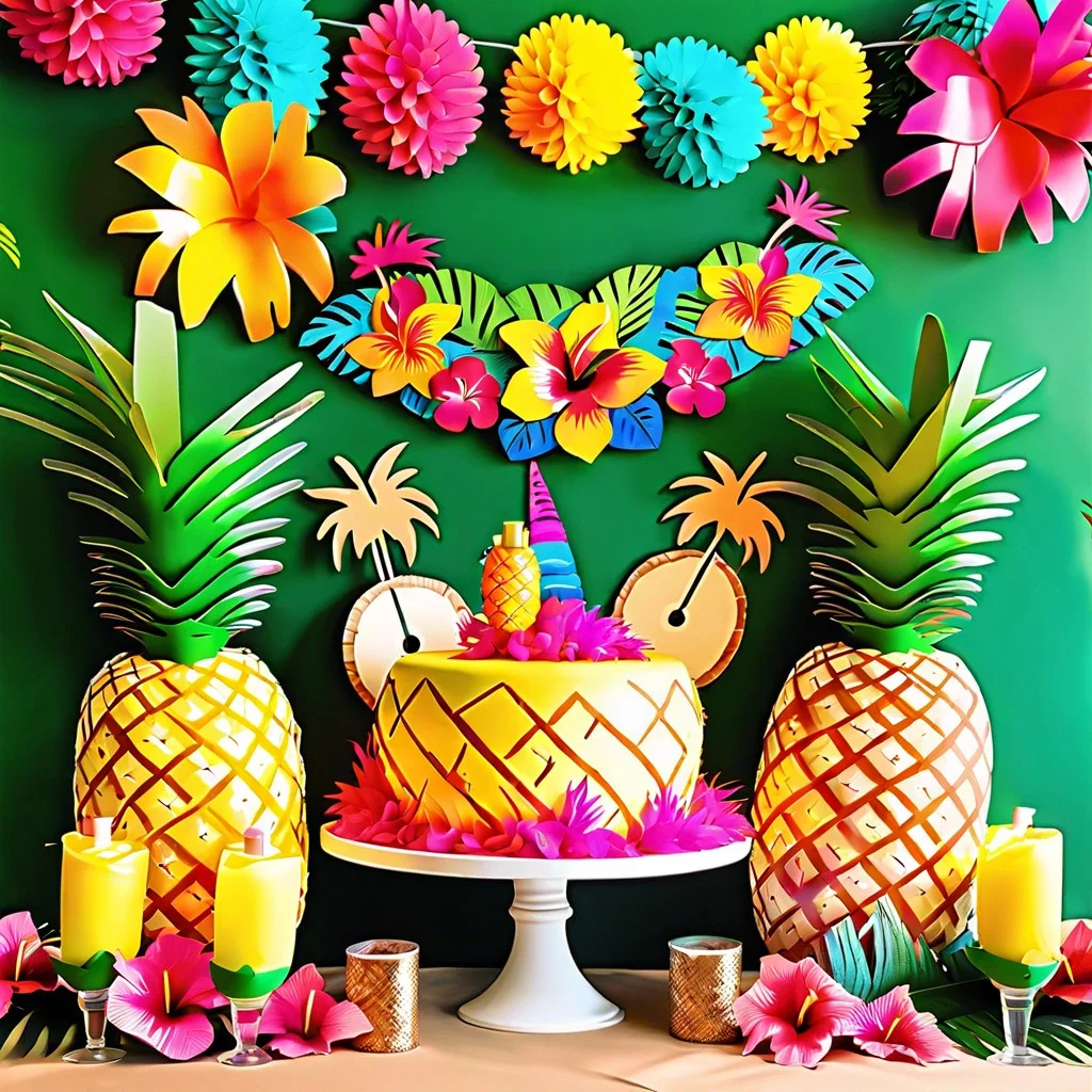 tropical luau theme